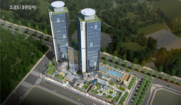 한라 웨스턴파크 송도 조감도