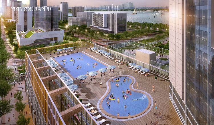 한라 웨스턴파크 송도 야외수영장